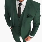 Slim Fit Suit Set - 3-Piece Men's Suit for Wedding Event - Image 4