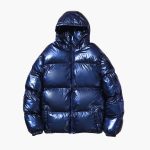 Shiny Men's Puffer Jacket with Hood – Warm & Modern - Image 2