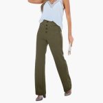 High Waist Palazzo Pants for Women with Button Placket – Stylish & Comfortable - Image 13
