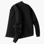 Men's Jacket with Ribbed Collar and Waist Pockets - Image 2