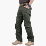 Men's Cargo Pants with Zipper and Multiple Pockets - Image 4