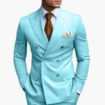 Men’s Suit Set with Notched Lapels and Buttons - Image 15