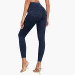 Women's High-Waisted Jeggings with Slim Leg - Image 2