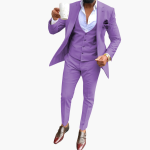 Men's Suit Set with Vest and Breathable Blazer - Image 3