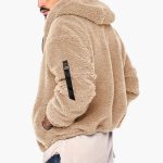 Men's Teddy Jacket with Zipper and Long Sleeves - Image 5