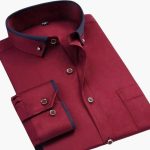 Long Sleeve Shirt with Collar for Men - Image 3