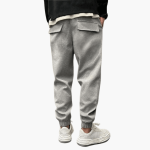 Men’s Cargo Trousers with Relaxed Legs and Pockets - Image 3