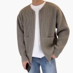 Men’s Cardigan with Front Zipper and Pockets - Image 4