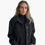 Women's Fleece Jacket with Buttons – Cozy & Warm - Image 2