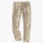Men's Summer Pants with Elastic Waistband and Drawstring - Image 13