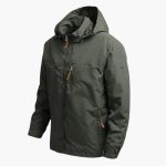 Men's Hooded Jacket with Zipper and Pockets - Image 3