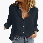 Elegant Long Sleeve Shirt for Women - Classic & Versatile - Image 3