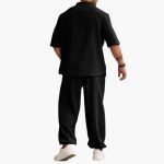 Men's Set with Short Sleeve Shirt and Long Pants for Summer - Image 3