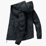 Men's Ski Jacket with Hood and Elastic Cuffs