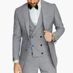 Men's Three-Piece Suit with Vest and Tailored Trousers - Image 6