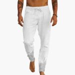 Men's Summer Pants with Drawstring and Side Pockets - Image 5