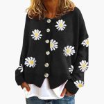 Women’s Cardigan with Floral Pattern - Image 4
