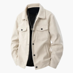Men's Cord Jacket with Button Closure - Image 2