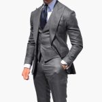Men's Three-Piece Suit with Vest, Jacket, and Pants - Image 4