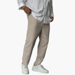Men's High-Waisted Wide-Leg Trousers - Image 2