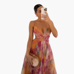 Elegant Maxi Dress for Women with Floral Pattern Glamorous - Image 2