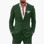 Men's Summer Suit with Lapel and Tailored Fit - Image 10
