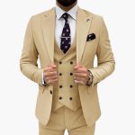 Men's Three-Piece Suit with Slim Fit for All Seasons - Image 6