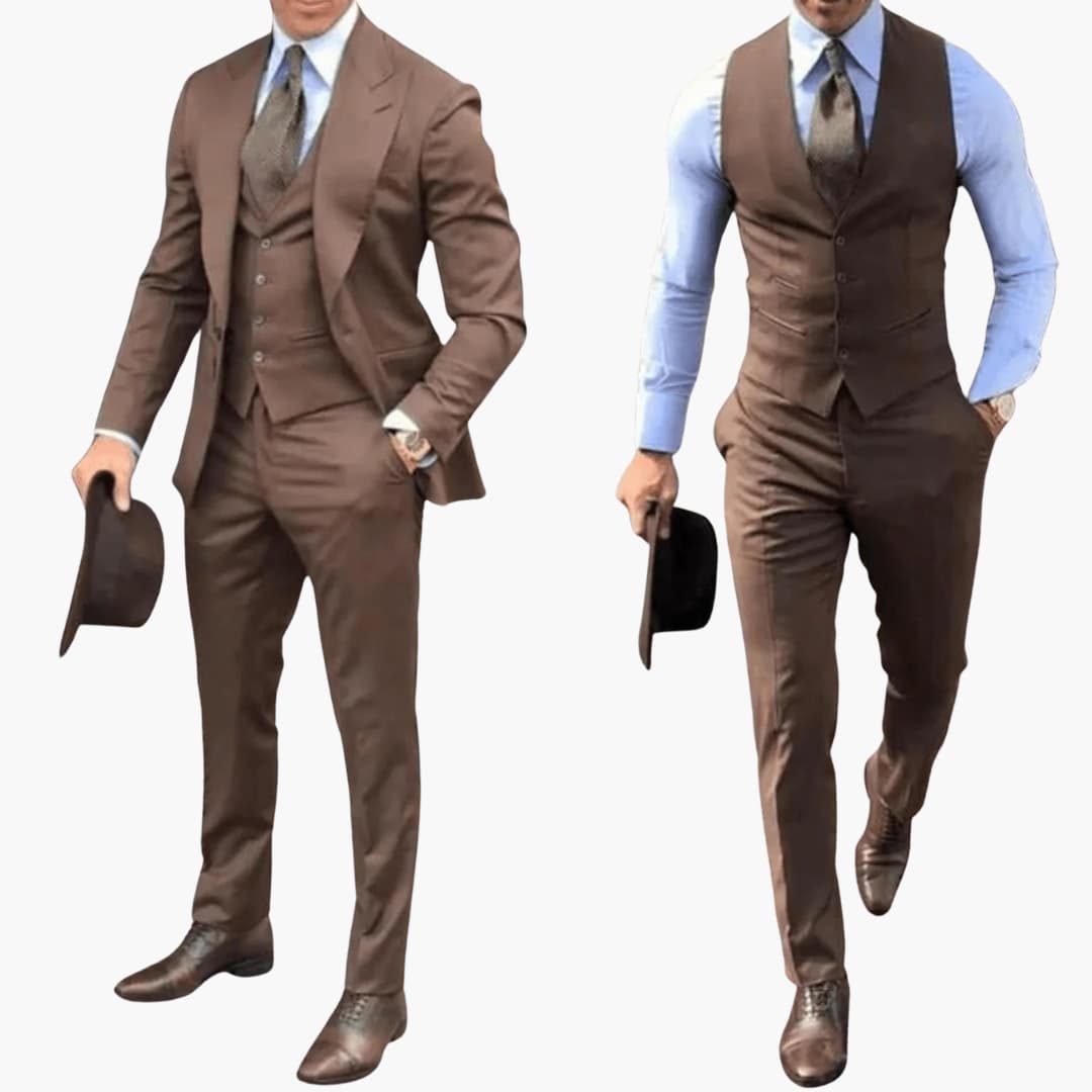 2_68.jpg Men's three-piece suit with jacket, vest, and trousers for everyday use - Image 1