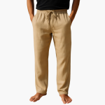 Men's Linen Casual Pants with Drawstring for Summer - Image 2