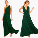 Evening Dress with V-Neck - Women's Style for Gala Nights - Image 2