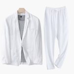 Men's Suit Set with Blazer and Pants for Spring Summer - Image 7