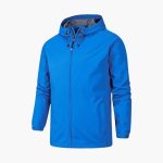 Men’s Hooded Jacket with Zipper and Long Sleeves - Image 4
