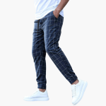 Plaid Trousers for Men – Adjustable Fit & Stylish Elegance - Image 2