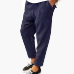 Men's Corduroy Pants with Stretch Waistband and Straight Leg - Image 3