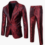 Two-Piece Wedding Guest Suit - Stylishly Designed for Men - Image 2