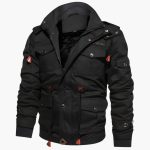 Men's Field Jacket with Adjustable Hood and Multiple Pockets - Image 12