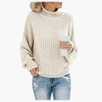 Knitted Pullover with High Collar for Women – Cozy & Stylish - Image 8