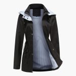 Women’s Trench Coat with Detachable Hood - Image 5
