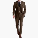 Men's Three-Piece Suit with Vest for Autumn and Winter - Image 4