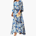 Women's Maxi Dress with Print – Boho & Summer Dress Style - Image 2