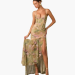 Pleated Wrap Dress with Print - Women's Fashion for Every Occasion - Image 2