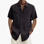 Men's Casual Shirt - Short Sleeve with Button Placket, Summer Style - Image 2