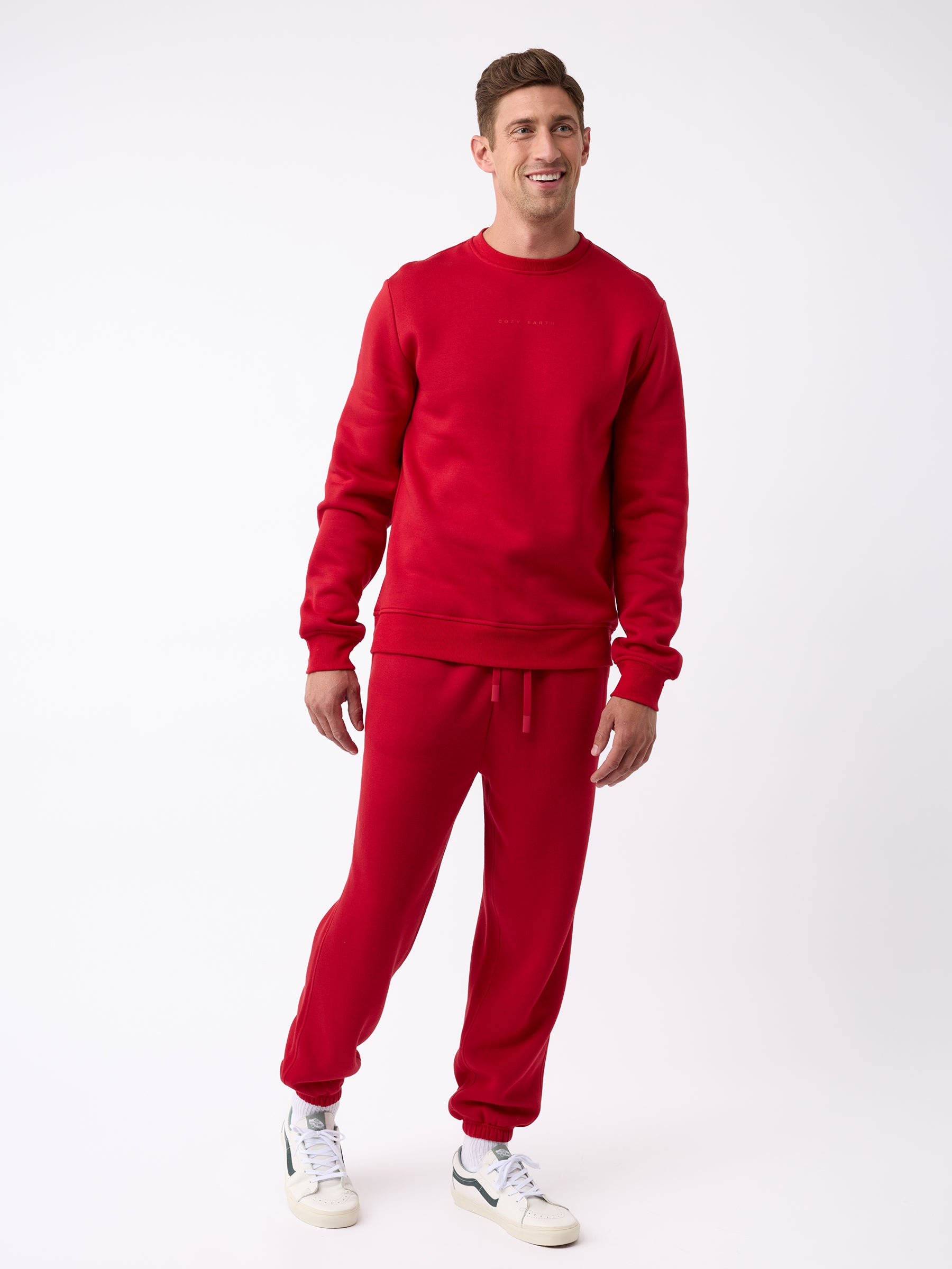 2_Crimson_CityScapecrewneck_9179afff-224d-4255-a7a9-4afbbd827a6f.jpg Men's CityScape Crewneck & Sweatpant Set - Last Chance - Image 1