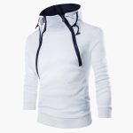Men's Hoodie with Zipper at the Neck and Adjustable Fit - Image 3