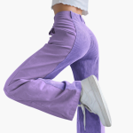 Women's Corduroy Pants with High Waist and Wide Legs - Image 2