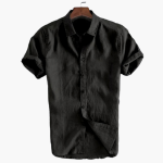 Casual White Shirt for Men – Short Sleeve & Stylish - Image 2