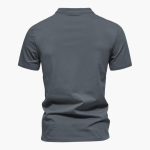 Men's T-Shirt with V-Neck Made of Breathable Cotton - Image 2