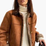 Faux Shearling Jacket for Women – Winter Jacket with Cozy Lining - Image 2