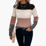 Women’s Pullover with Colorblock Design - Image 4