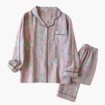 Women's Fleece Pajama Set with Bear Motif and Elastic Waistband - Image 5